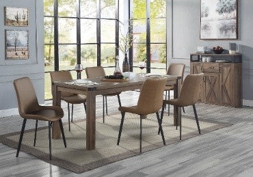 ACME Abiram Rustic Oak Finish Server Model DN01027 - MONAVILLA