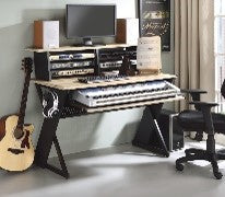 ACME Annette Natural & Black Finish Music Desk Model OF00992 - MONAVILLA