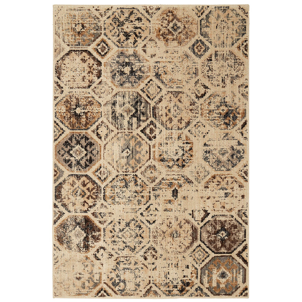 Furniture Of America Wilhelm Relic Beige Contemporary 5'3 X 7'6" Area Rug Model RG8165S - MONAVILLA