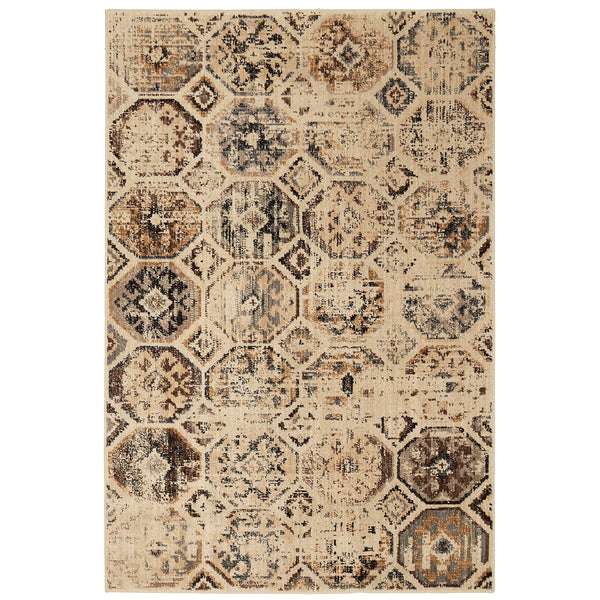 Furniture Of America Wilhelm Relic Beige Contemporary 5'3 X 7'6" Area Rug