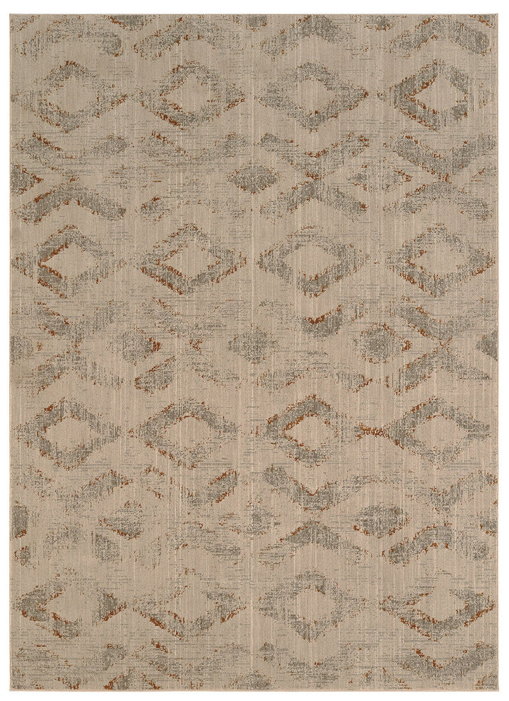 Furniture Of America Wilhelm Obelisk Gray Contemporary 5'3 X 7'6" Area Rug Model RG8166S - MONAVILLA
