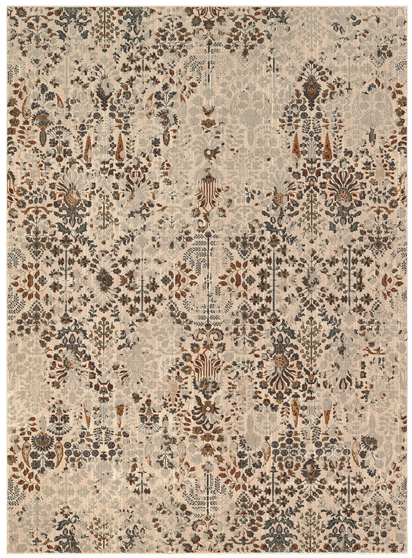 Furniture Of America Wilhelm Palmette Multi Contemporary 5'3 X 7'6" Area Rug Model RG8167S - MONAVILLA