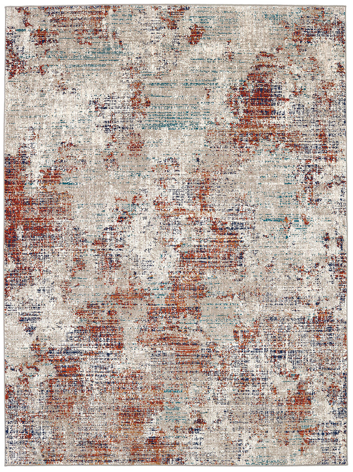 Furniture Of America Montijo Concrete Umber Contemporary 5' X 8' Area Rug Model RG8171S - MONAVILLA