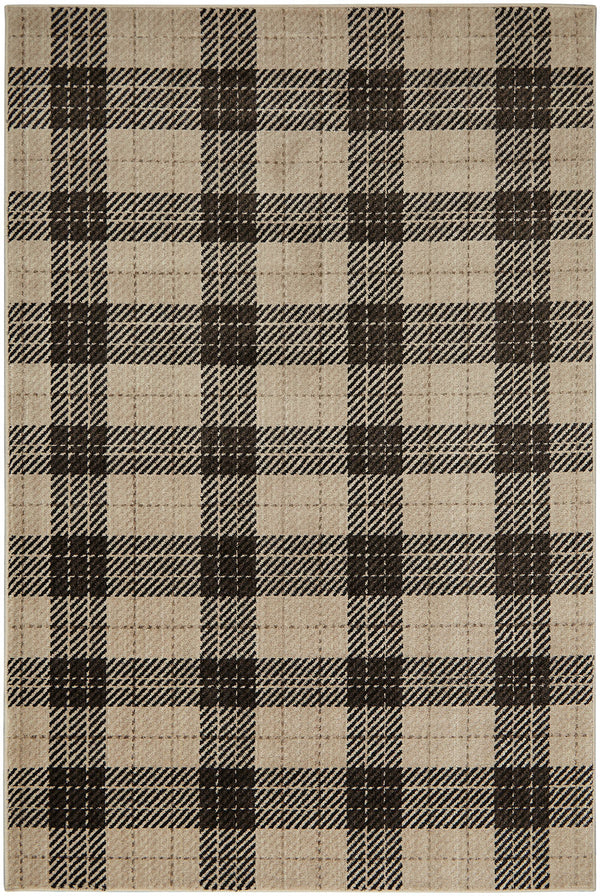 Furniture Of America Kendrick Plaid Charcoal Contemporary 8' X 10' Plaid Area Rug