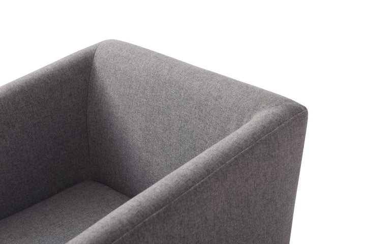 Modrest Riaglow Contemporary Dark Grey Fabric Dining Chair - MONAVILLA