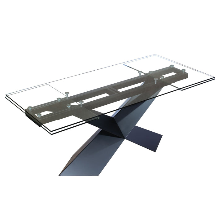Modrest Scott Modern Extendable Glass Dining Table - MONAVILLA