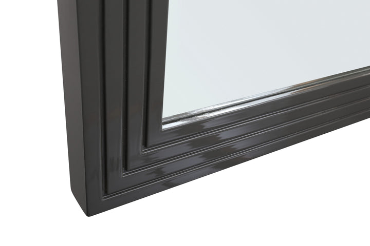 Modrest Splendor Grey High Gloss Slatted MIrror - MONAVILLA