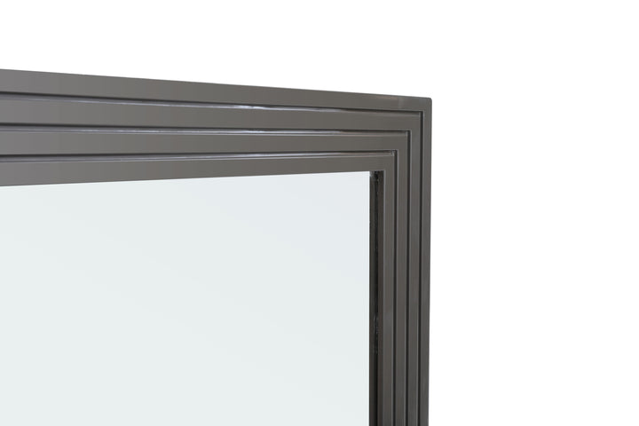 Modrest Splendor Grey High Gloss Slatted MIrror - MONAVILLA
