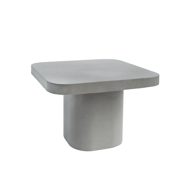 Modrest Flores Modern Grey Concrete End Table - MONAVILLA