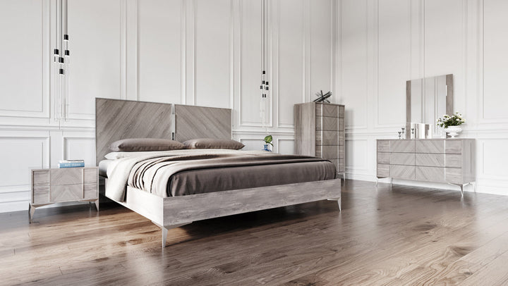 Nova Domus Alexa Italian Modern Grey Mirror - MONAVILLA