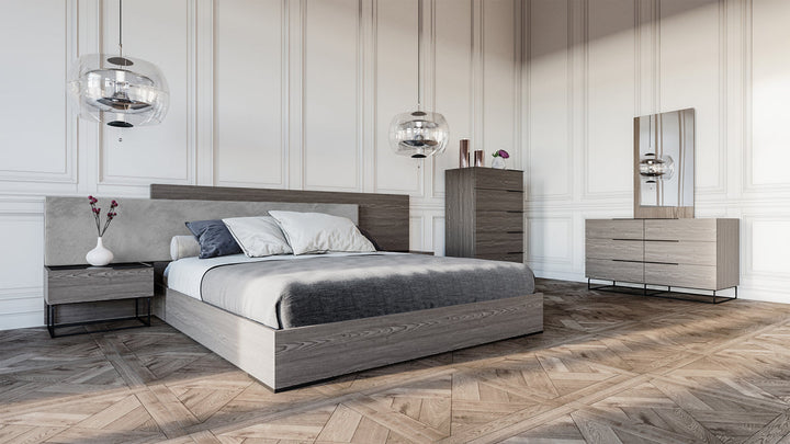 Nova Domus Enzo Italian Modern Grey Oak Mirror - MONAVILLA