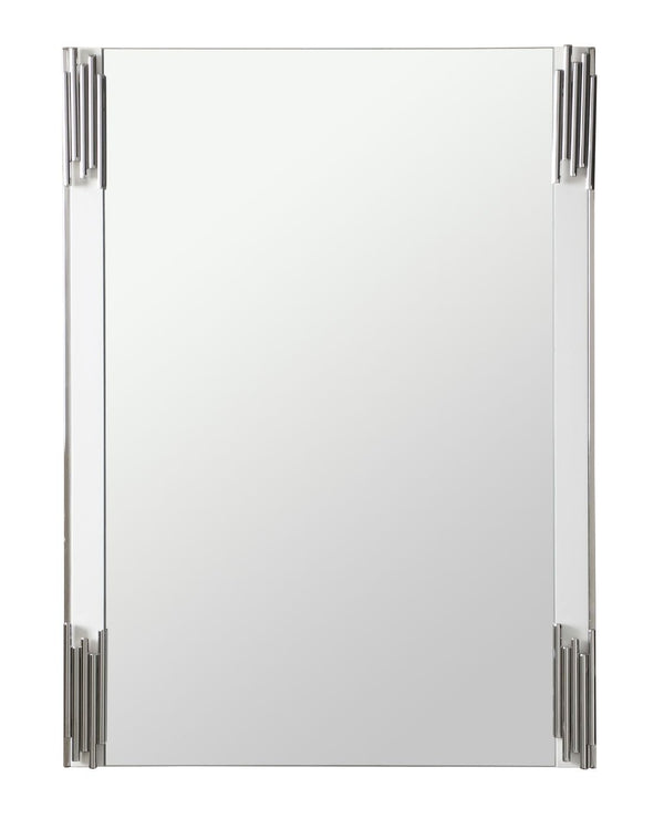 Modrest Token Modern White & Stainless Steel Mirror - MONAVILLA