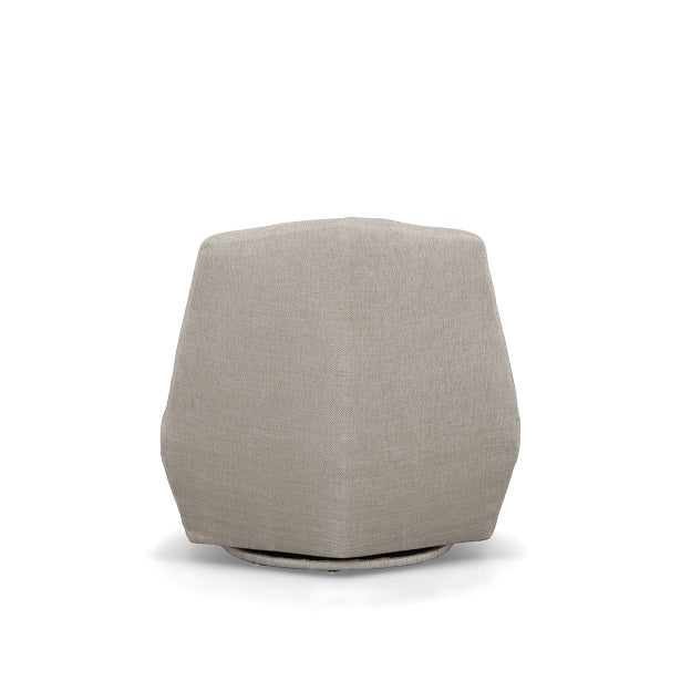 Divani Casa Tomlin Contemporary Grey Woven Fabric Accent Chair - MONAVILLA