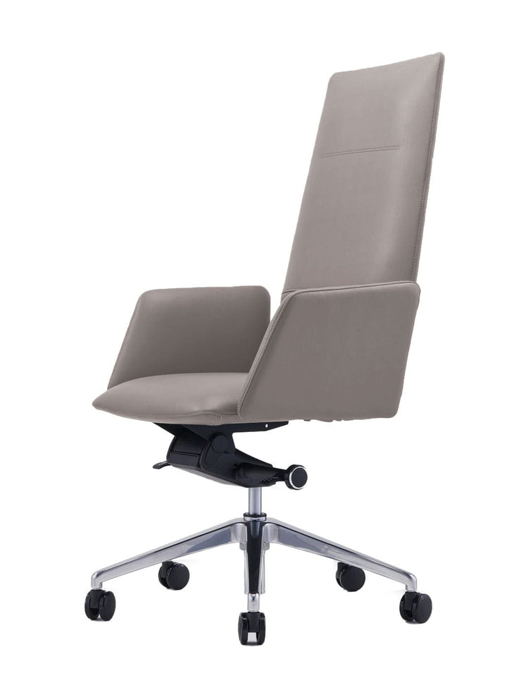 Modrest Tricia Modern Grey High Back Executive Office Chair - MONAVILLA