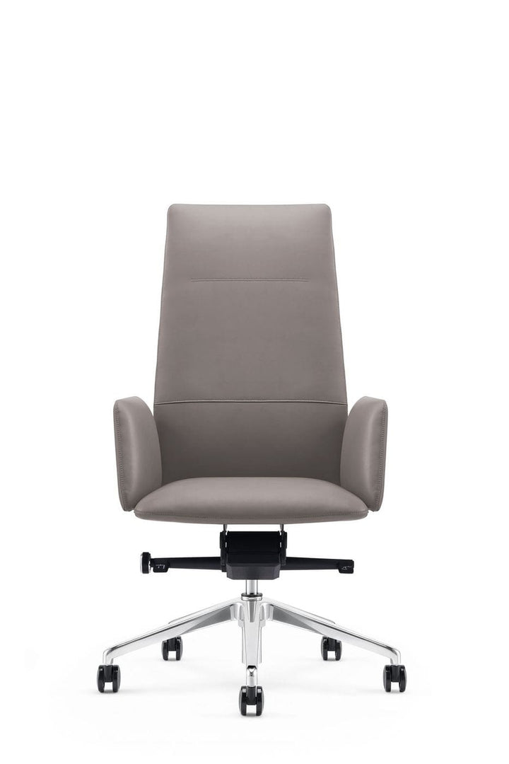 Modrest Tricia Modern Grey High Back Executive Office Chair - MONAVILLA