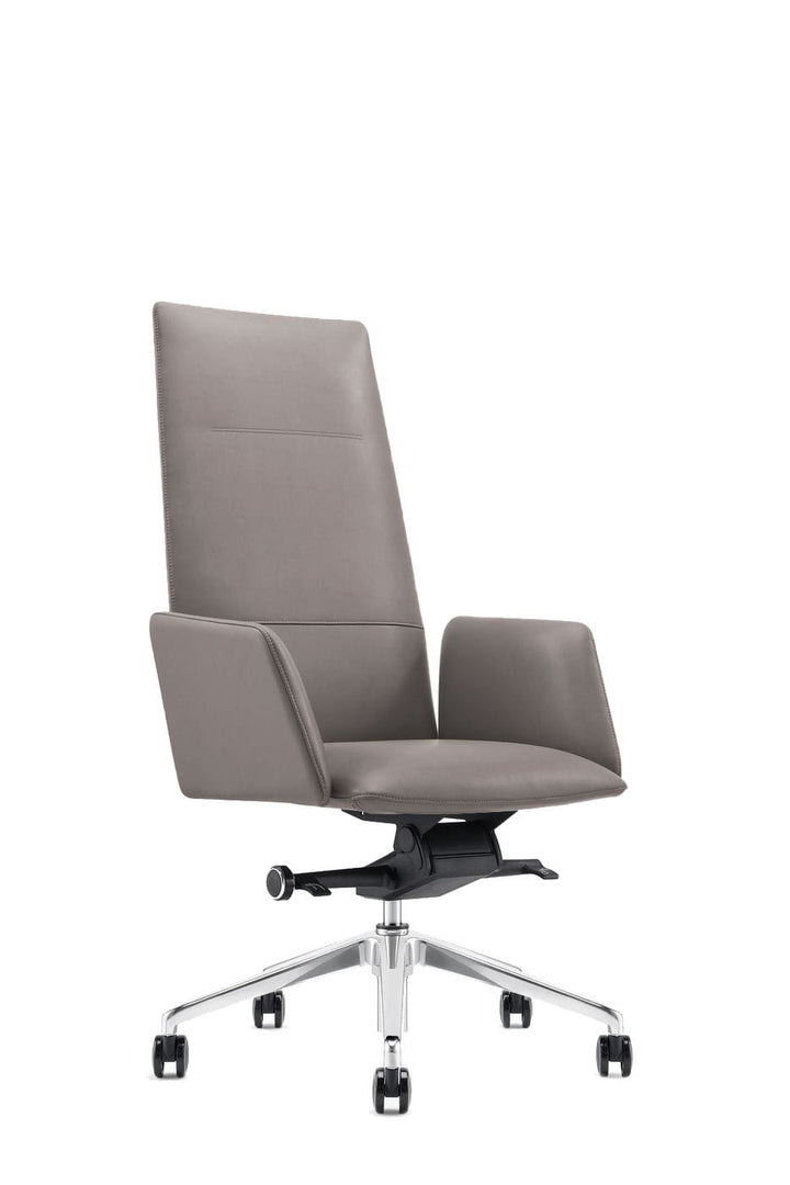 Modrest Tricia Modern Grey High Back Executive Office Chair - MONAVILLA
