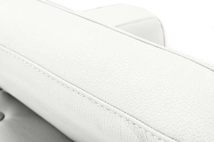 Coronelli Collezioni Turin Italian White Leather Recliner Chair - MONAVILLA