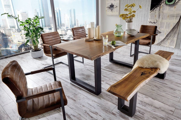 Modrest Taylor X Large Modern Live Edge Wood Dining Table - MONAVILLA