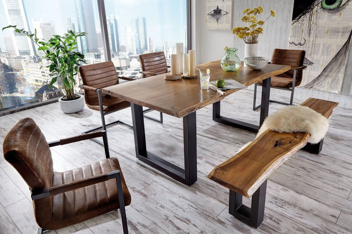 Modrest Taylor X Large Modern Live Edge Wood Dining Table - MONAVILLA