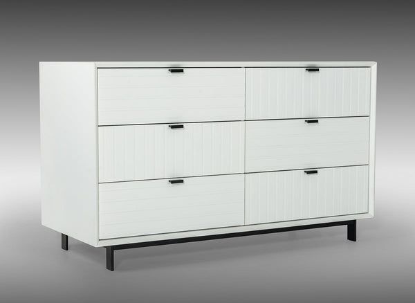 Nova Domus Valencia Contemporary White Dresser - MONAVILLA