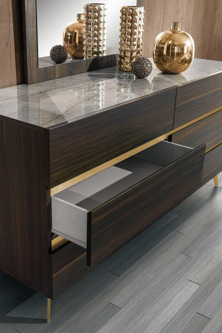 Nova Domus Velondra Modern Eucalypto & Marble Dresser - MONAVILLA