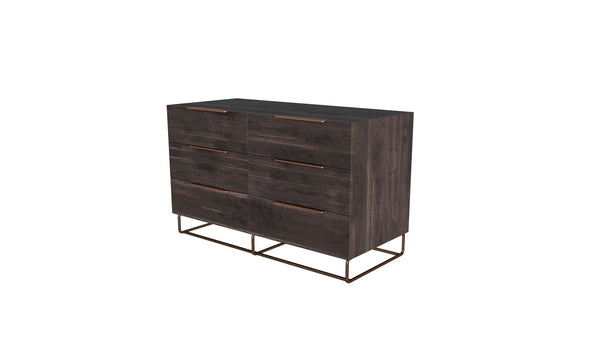 Nova Domus Benzon Italian Modern Dark Rovere Dresser - MONAVILLA