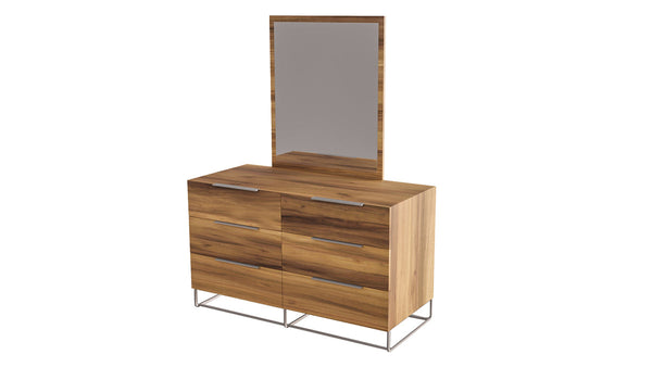 Nova Domus Lorenzo Italian Modern Light Oak Mirror - MONAVILLA