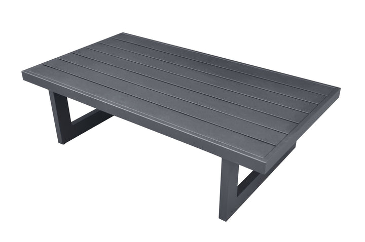 Divani Casa Wake Modern Charcoal Outdoor Coffee Table - MONAVILLA