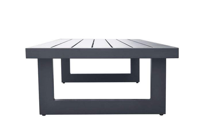 Divani Casa Wake Modern Charcoal Outdoor Coffee Table - MONAVILLA